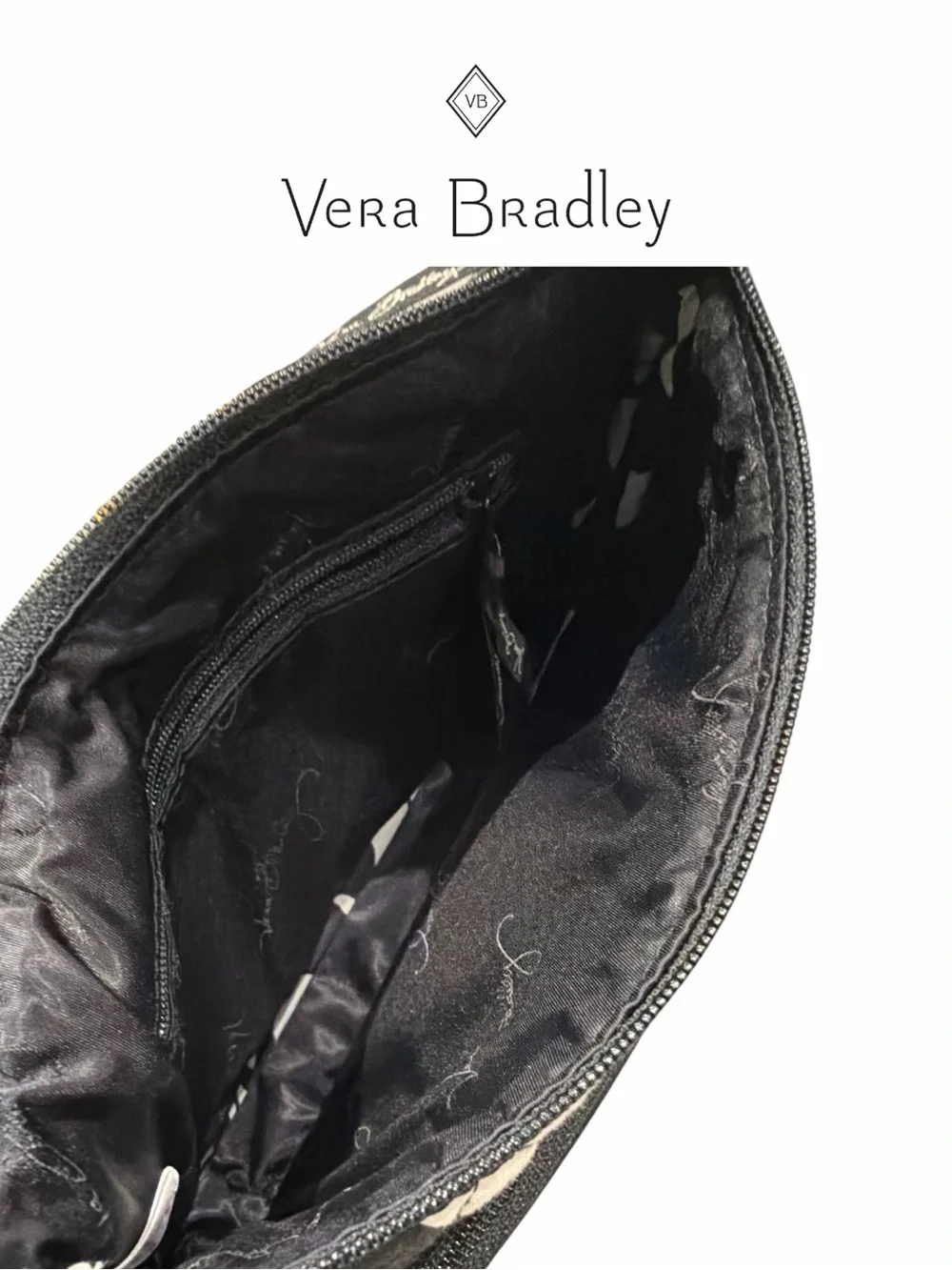 Vera Bradley Triple Zipper Imperial Rose Hipster‎
